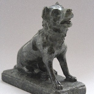 Carved Serpentine Grand Tour 'Dog of Alcibiades'